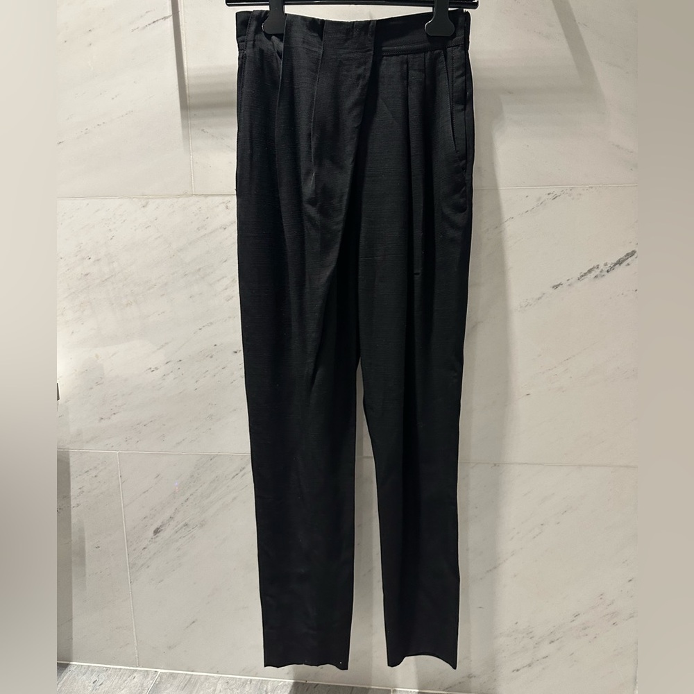 Proenza Schouler Draped front pant, Black, size 2
